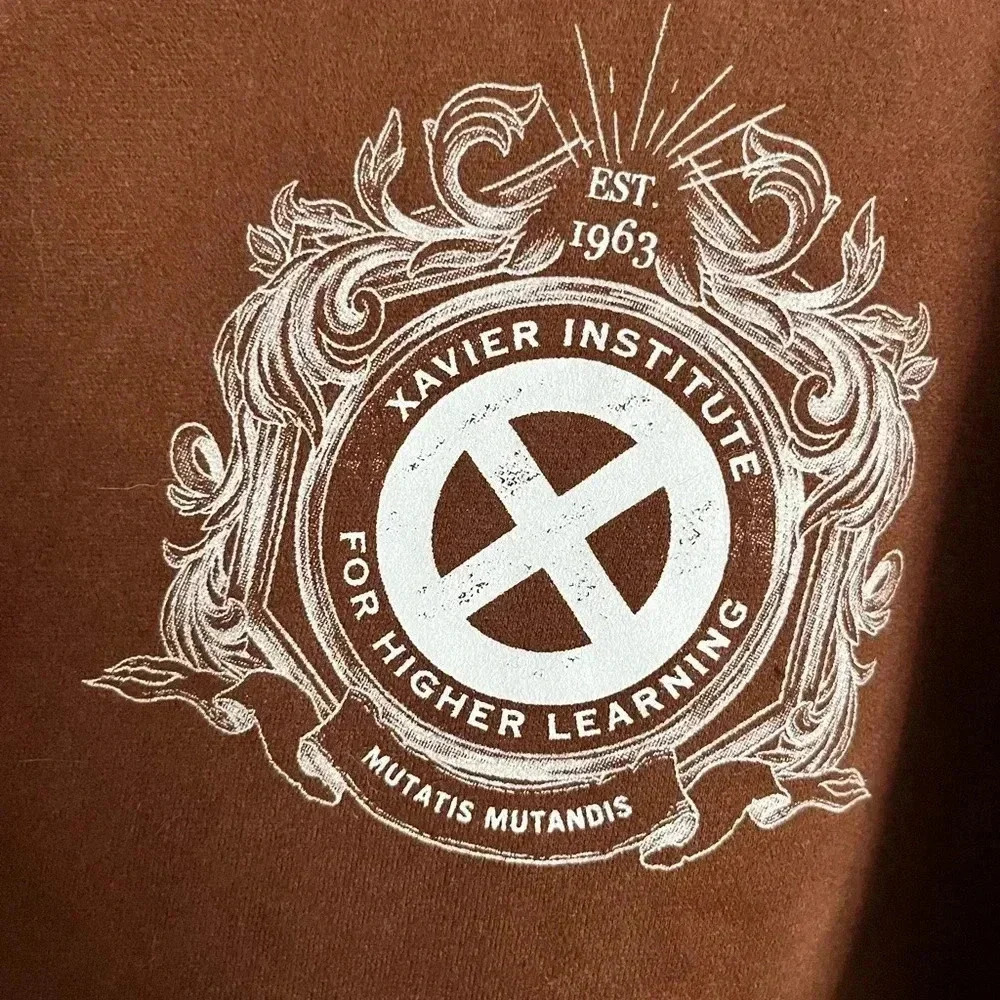 Civil Regime Marvel X-men XL Crew Neck Sweatshirt NWT Brown - Picture 4 of 13